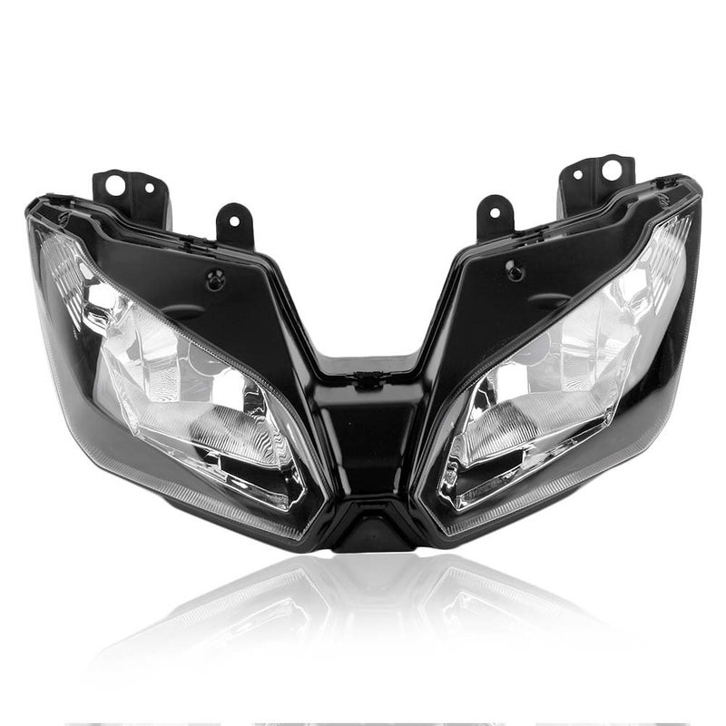 Mallofusa Motorcycle Front Headlight Headlamp Assembly Compatible for Kawasaki Ninja 300 2013-2018 Versys 650 1000 2015 2016 2017 2018 - Image 3